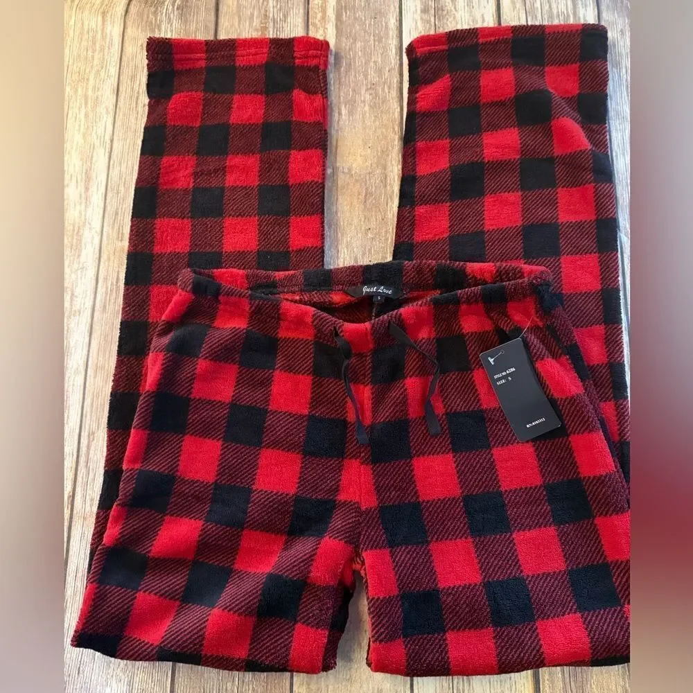 Plaid Red and Black Pj pants